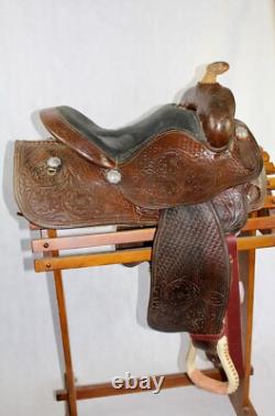 Cleburne Reining 15 Seat FQHB Western Saddle Used