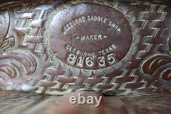 Cleburne Reining 15 Seat FQHB Western Saddle Used
