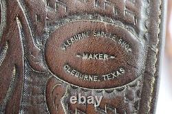 Cleburne Reining 15 Seat FQHB Western Saddle Used