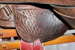 Cleburne Reining 15 Seat FQHB Western Saddle Used
