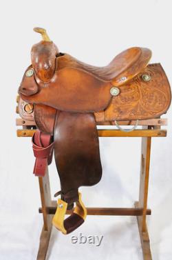 Cleburne Reining/Ranch Western Saddle FQHB 16 Inch Seat Made In Cleburne, Texas
