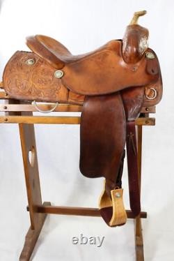Cleburne Reining/Ranch Western Saddle FQHB 16 Inch Seat Made In Cleburne, Texas