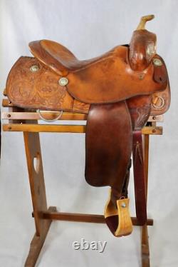 Cleburne Reining/Ranch Western Saddle FQHB 16 Inch Seat Made In Cleburne, Texas
