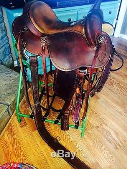 Clinton Anderson 13 Aussie Saddle with Horn, Smooth Seat