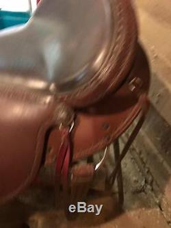 Clinton Anderson Aussie Saddle By Martin Saddlery 16 Seat Excellent Condition