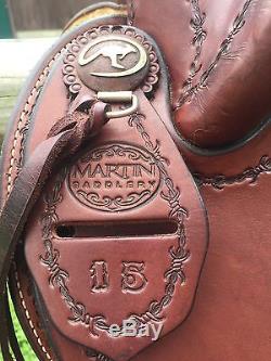 Clinton Anderson Aussie Style Martin saddle. 16 western with horn