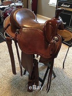 Clinton Anderson Autographed 14 Martin Saddle (15 western) Aussie withHorn