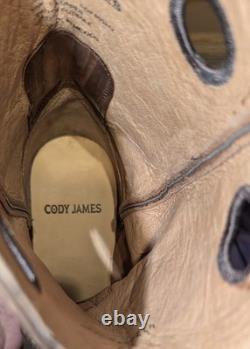 Cody James Men's Boots Western Saddle Vamp Square Toe Embroidery Size 13 D