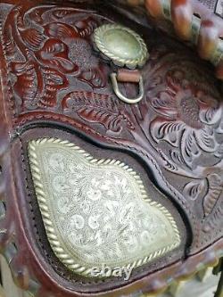 Collectible VINTAGE Billy Royal Kids Youth Beautifully Tooled Western Saddle
