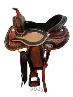 Comfortable Trail Pleasure Saddle Western Horse Used Leather Tack 14 To 18'