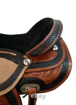 Comfortable Trail Pleasure Saddle Western Horse Used Leather Tack 14 To 18'