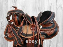Comfortable Trail Pleasure Saddle Western Horse Used Leather Tack 15 16 17 18