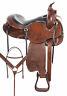 Comfy Classy Trail Leather Horse Gaited Used Western Trail Saddle Tack 16 17 18