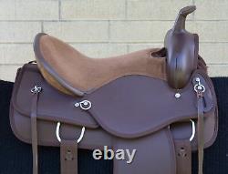 Comfy Trail Saddle Western Horse Pleasure Trail Brown Tack Set 15 16 17 Used