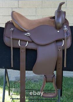 Comfy Trail Saddle Western Horse Pleasure Trail Brown Tack Set 15 16 17 Used