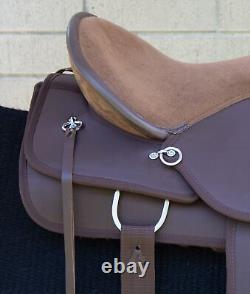 Comfy Trail Saddle Western Horse Pleasure Trail Brown Tack Set 15 16 17 Used