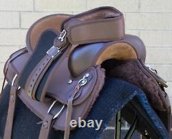 Comfy Trail Saddle Western Horse Pleasure Trail Brown Tack Set 15 16 17 Used