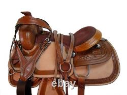 Comfy Trail Western Saddle Pleasure Horse Tack 15 16 17 18 Floral Tooled Leather