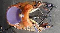 Connie Combs barrel saddle