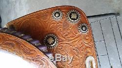 Connie Combs barrel saddle