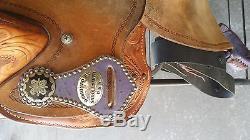 Connie Combs barrel saddle