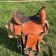 Corriente Roping Saddle 15 In Brown Leather Suede Seat Fleece Lined Western Tack