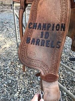 Courts 13 In Used Trophy Barrel Saddle