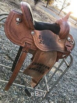 Courts 13 In Used Trophy Barrel Saddle