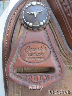 Courts Custom Calf Roper Roping Saddle 14 1/2 Lightly Used Awesome Rig