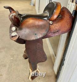 Crates 15.5 Western Show Saddle Silver Trim