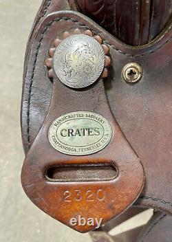 Crates 15.5 Western Show Saddle Silver Trim