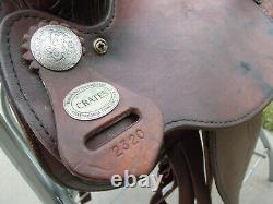 Crates 15.5 Western Show Saddle Silver Trim