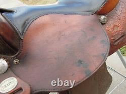 Crates 15.5 Western Show Saddle Silver Trim