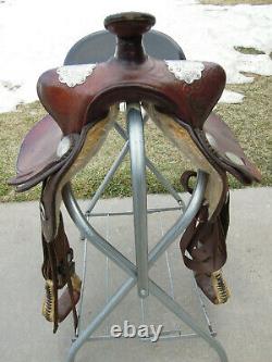 Crates 15.5 Western Show Saddle Silver Trim