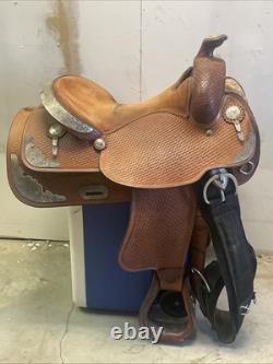 Crates 16 Western Show Pleasure Silver Saddle 16 Basket Weave Light Leather