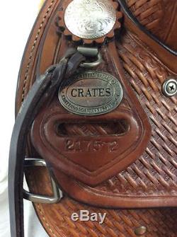 Crates Saddlery 15 Used Western Trail Saddle #2175 Full Quarter Horse Bars