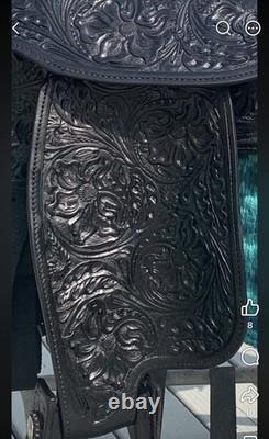 Crates Show Saddle 16 #2416 Black Western Show Saddle