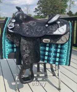 Crates Show Saddle 16 #2416 Black Western Show Saddle