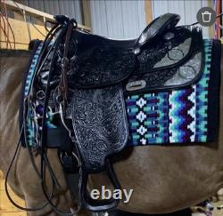 Crates Show Saddle 16 #2416 Black Western Show Saddle