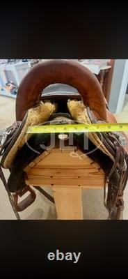 Crates Trail Western Endurance Saddle with Diamond Wool Contoured Relief pad