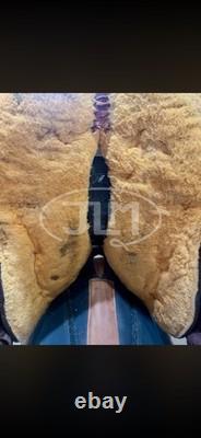 Crates Trail Western Endurance Saddle with Diamond Wool Contoured Relief pad