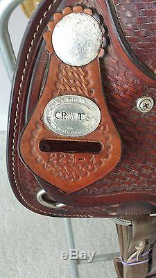 Crates trail saddle. 223-4 16 inch