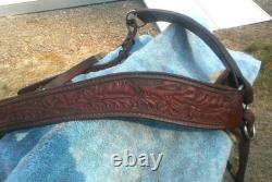 Crates western trail ranch saddle 15 1/2 model #150 + breast collar & chinch