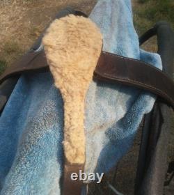 Crates western trail ranch saddle 15 1/2 model #150 + breast collar & chinch