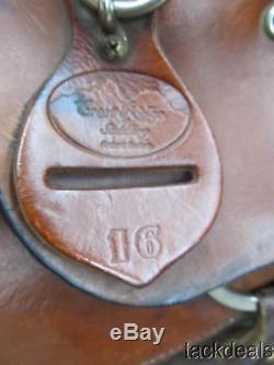 Crest Ridge Gaited Horse Trail Saddle 16 Wide Leather Used