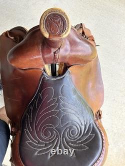 Custom 15.5 Inch John Fallis Balanced Ride Western Saddle & Breast Collar