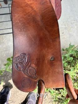 Custom 15.5 Inch John Fallis Balanced Ride Western Saddle & Breast Collar
