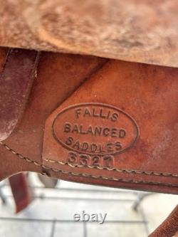 Custom 15.5 Inch John Fallis Balanced Ride Western Saddle & Breast Collar