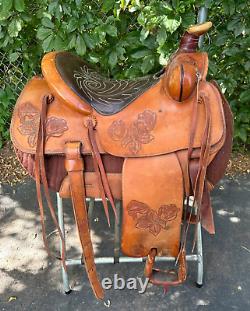 Custom 15 Inch Fallis Balanced Ride Western Show Ranch Reining Trail Saddle