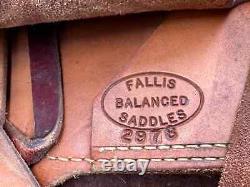 Custom 15 Inch Fallis Balanced Ride Western Show Ranch Reining Trail Saddle